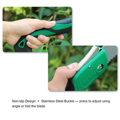 250mm Folding Hand Saw Pruning with Razor for Wood Tree Camping Trimming Gardening