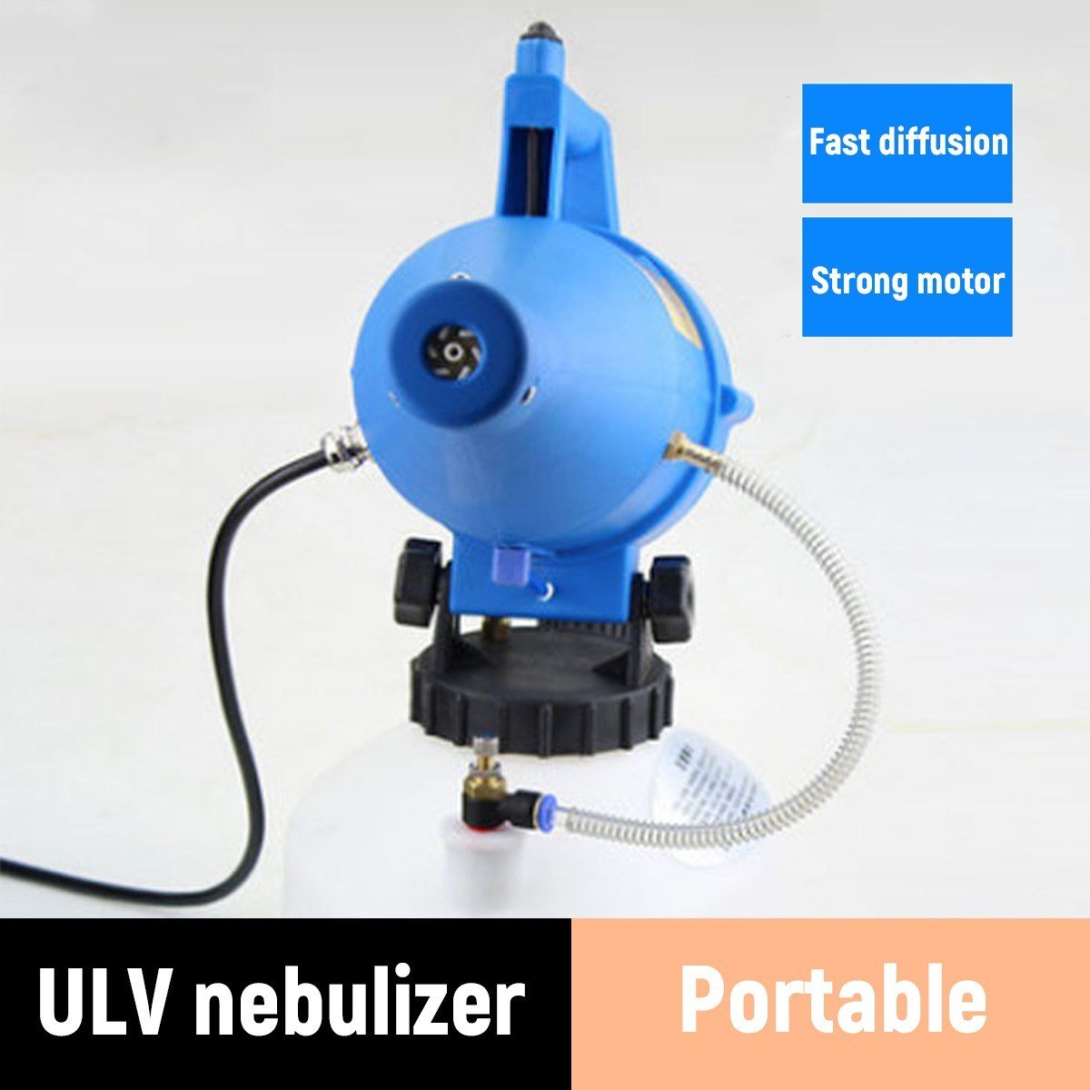Electric ULV Fogger Portable Ultra-Low Volume Atomizer Sprayer Fine Mist Blower Pesticide Nebulizer 4.5L