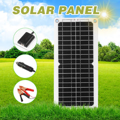 12W Solar Panel Kit USB Port Off Grid Monocrystalline Module