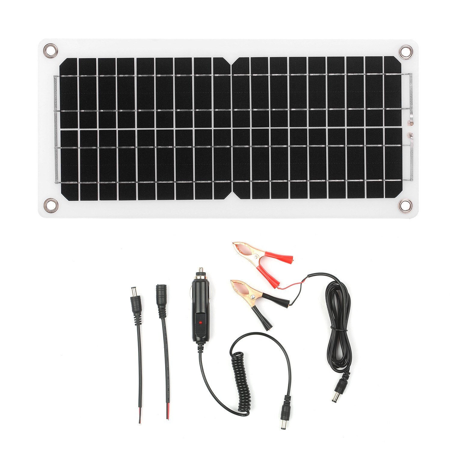 12W Solar Panel Kit USB Port Off Grid Monocrystalline Module