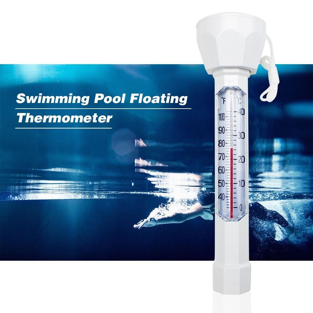 Swimming Pool Floating Thermometer Easily Readable Thermograph Water Temperature Testing Tool with String