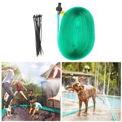 39-feet Trampoline Sprinkler Pipe Water 12 Meters with Connector Flexible PVC Lawn Spray