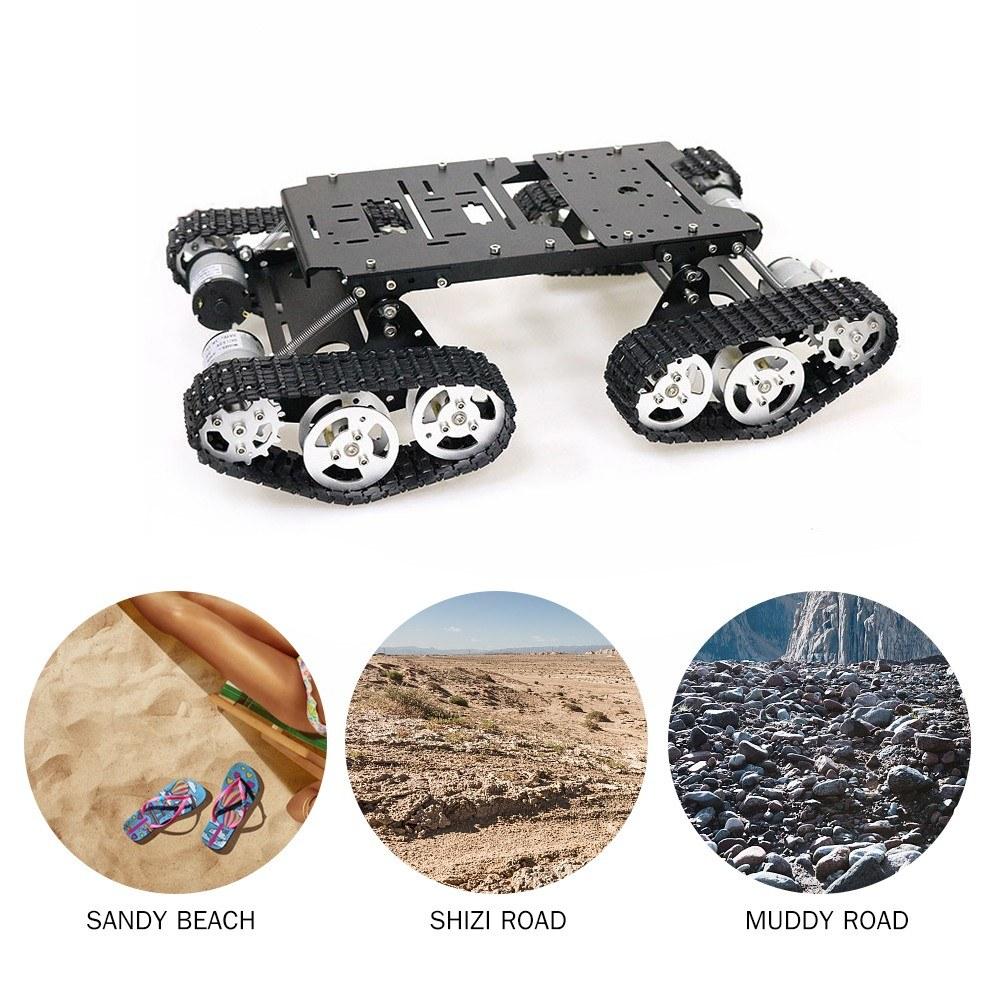 Smart Car Robot 4WD Shock Absorbing Robotic Tank Chassis Kit