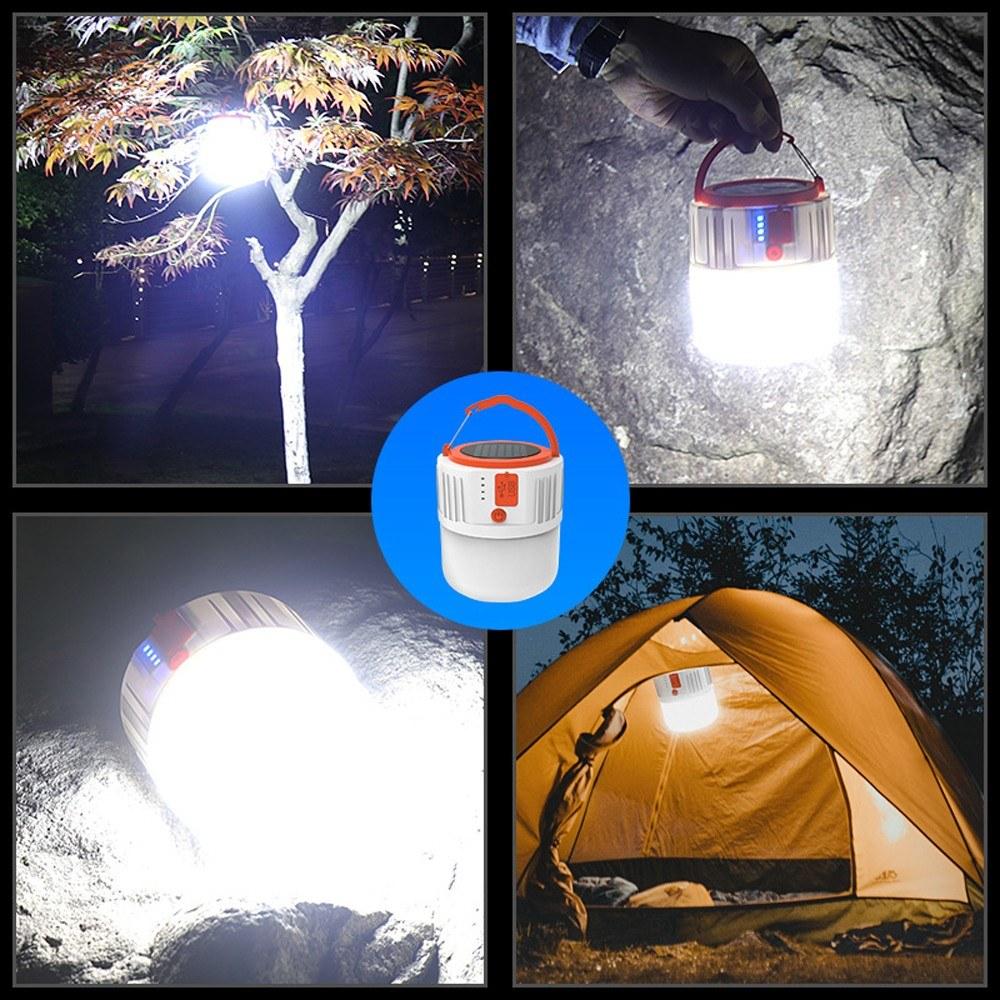 Portable Lantern USB Solar Power Mobile Light with 24pcs Lamp Beads