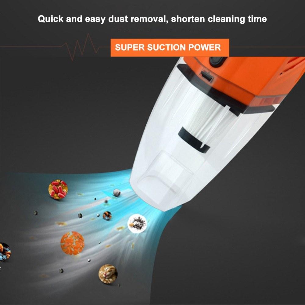 Portable 120W Car Vacuum Cleaner Household Handheld Perfect Accessories Kit
