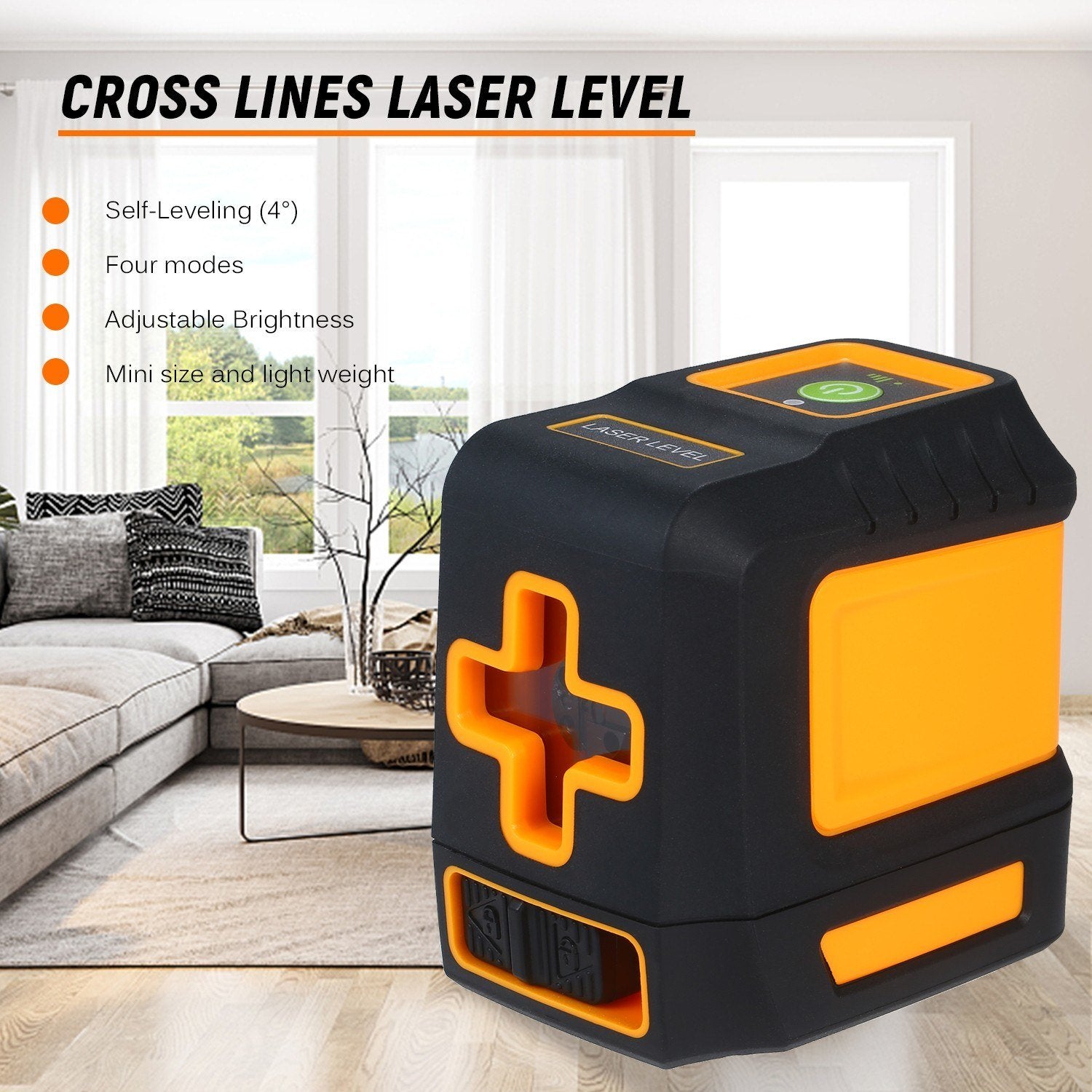 Laser Level Professional Horizontal and Vertical Cross Line Self Leveler Auto-Leveling Spirit Self-Leveling Lines