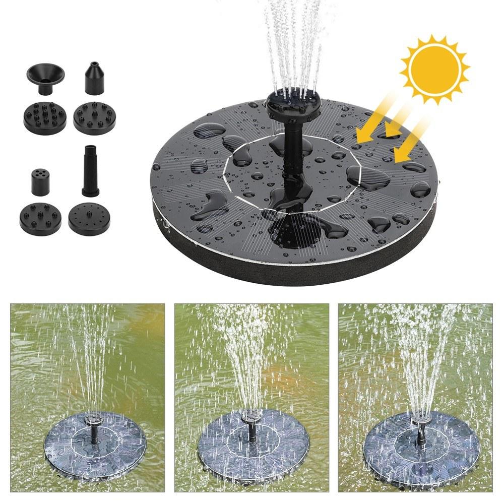 Watering Solar Power Fountain Pool Floating Water Pump Panel Garden Plants Courtyard Scenery