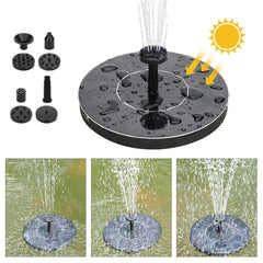 Watering Solar Power Fountain Pool Floating Water Pump Panel Garden Plants Courtyard Scenery