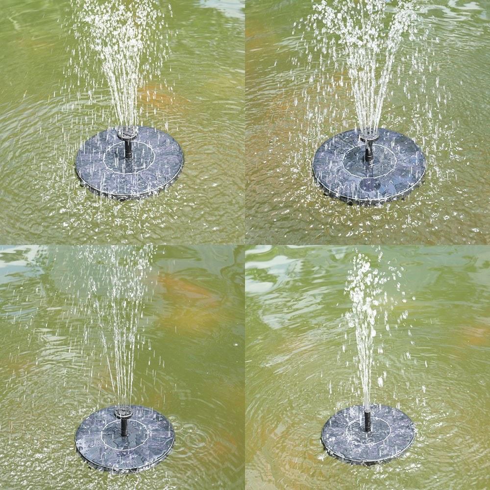 Watering Solar Power Fountain Pool Floating Water Pump Panel Garden Plants Courtyard Scenery