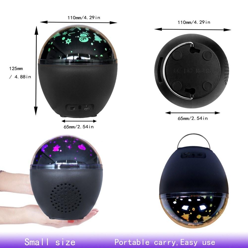 IR Remote Control Bluetooth Audio Portable Multi-function Projection Lamp