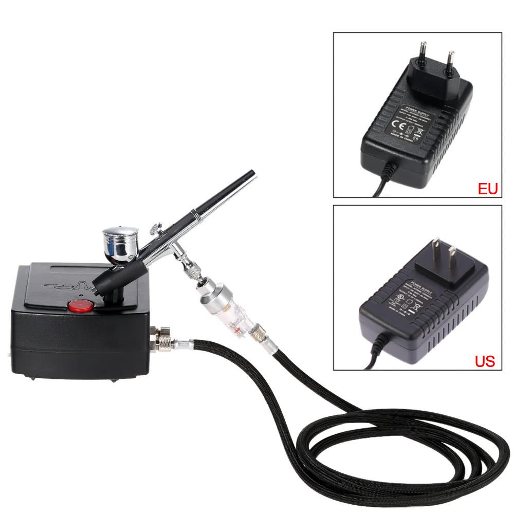 Professional Gravity Feed Dual Action Airbrush for Art Painting Tattoo Manicure Craft Cake