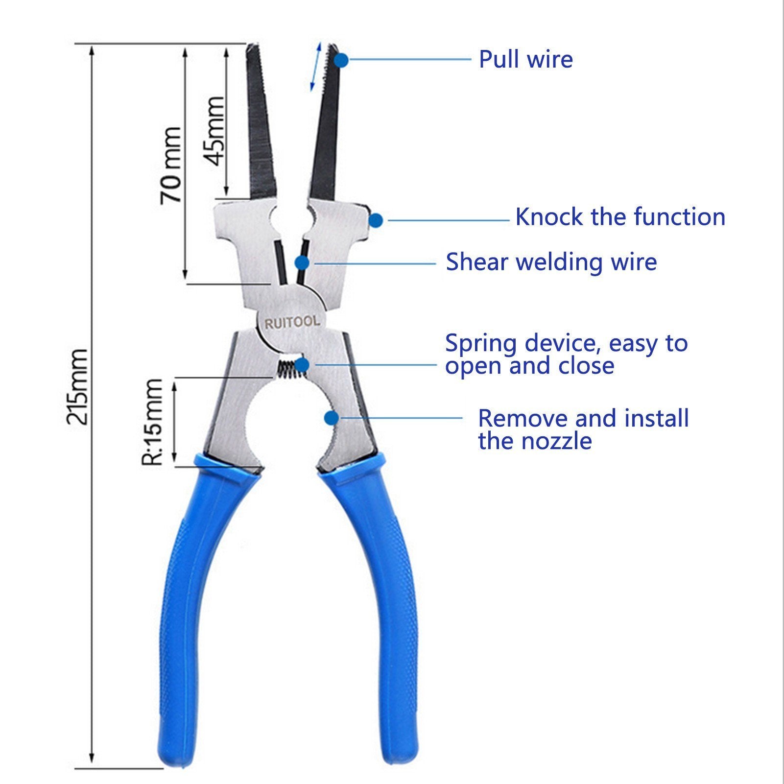 Portable Welding Plier Multi-functional Auxiliary Means