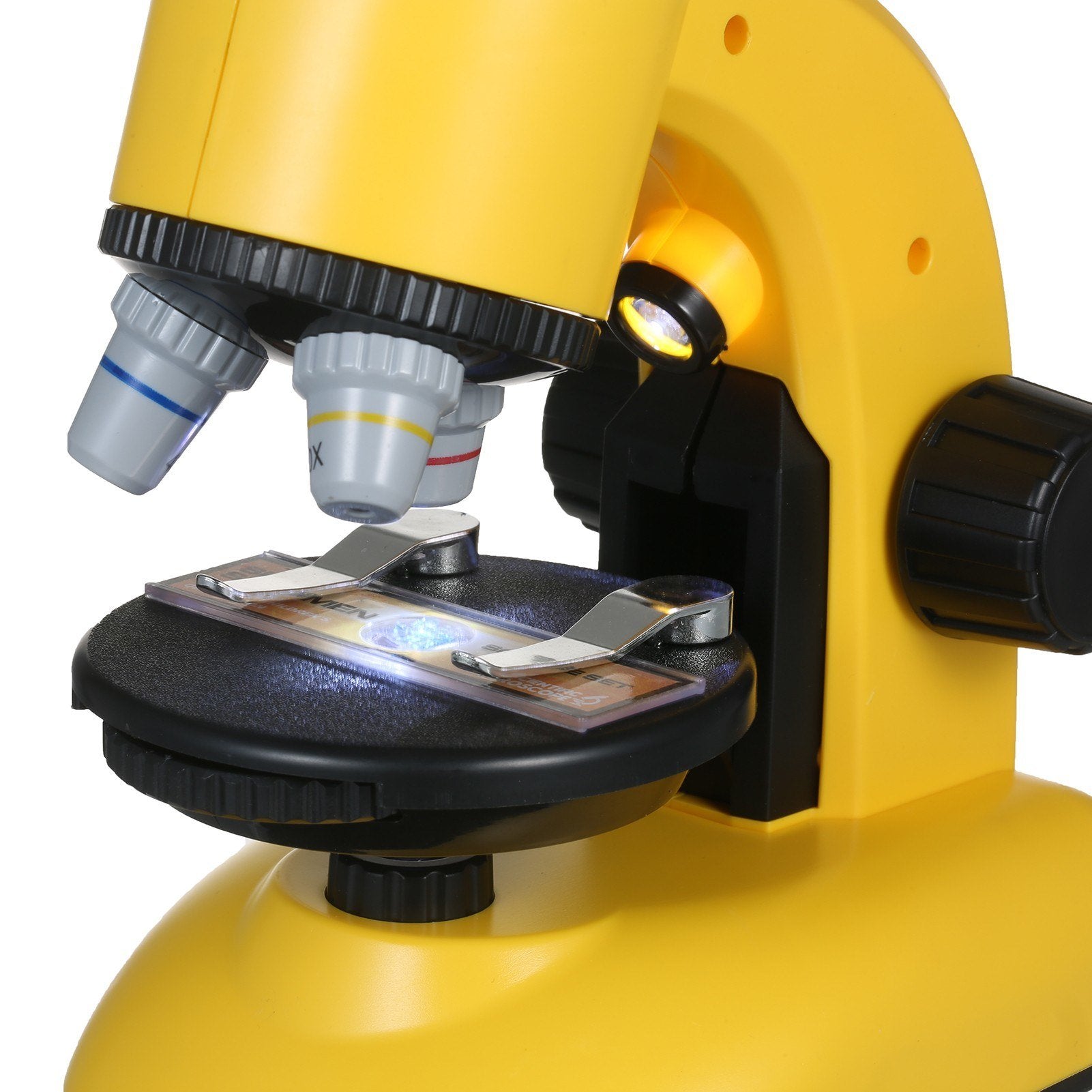 Kids Microscope Objects and Specimen Observation Magnification with Battery LED Light