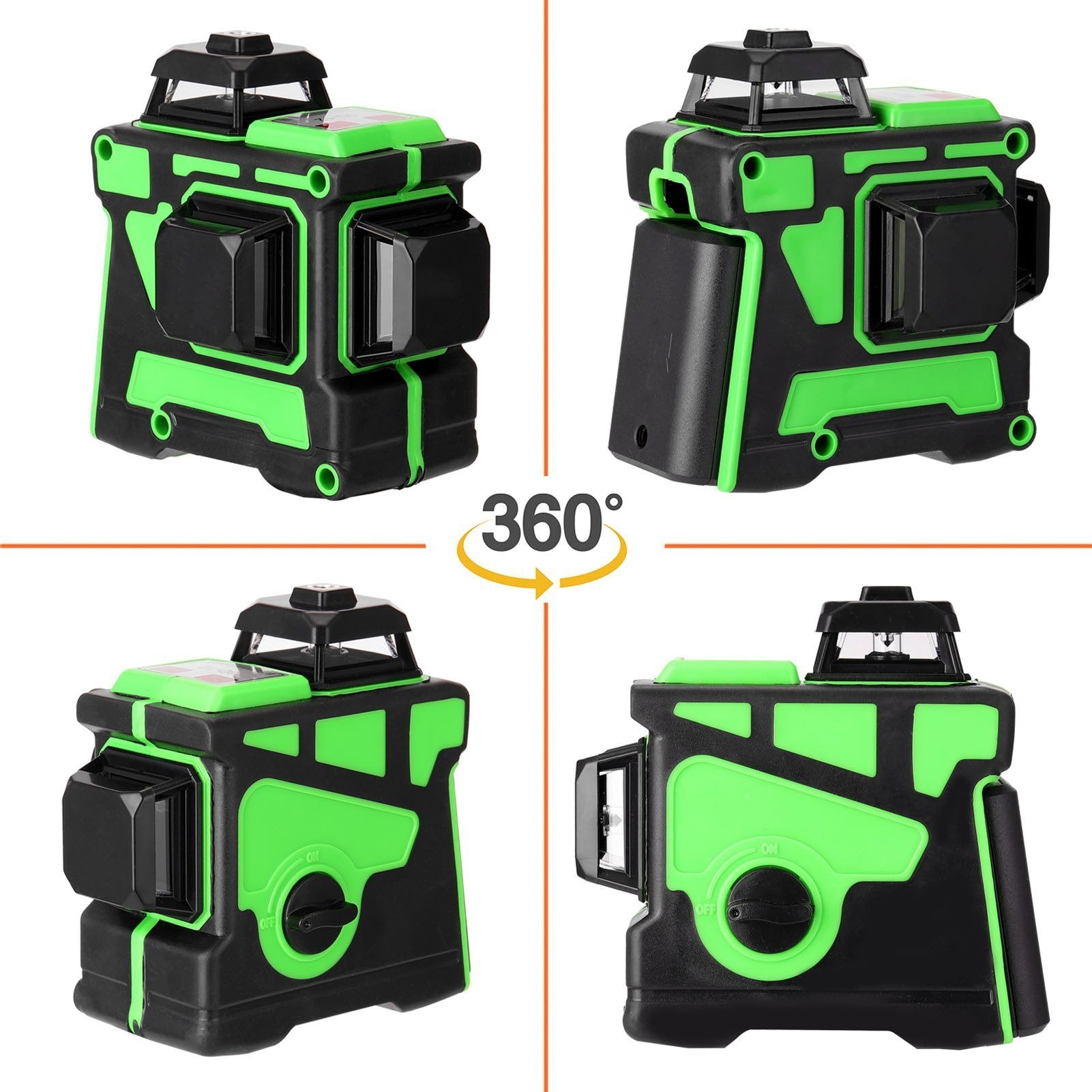 Multifunctional 3D 12 Lines Laser Level Tool Vertical Horizontal with Self-leveling Function