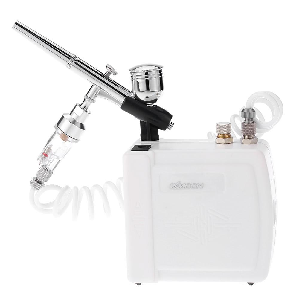 Professional Gravity Feed Dual Action Airbrush Air Compressor Kit for Art Painting Makeup Manicure