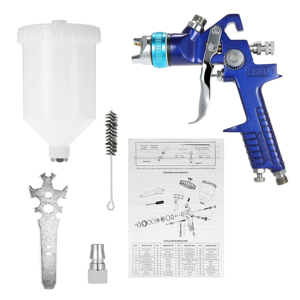 1.4mm Nozzle 600cc Professional Gravity Feed HVLP Paint Spray Gun