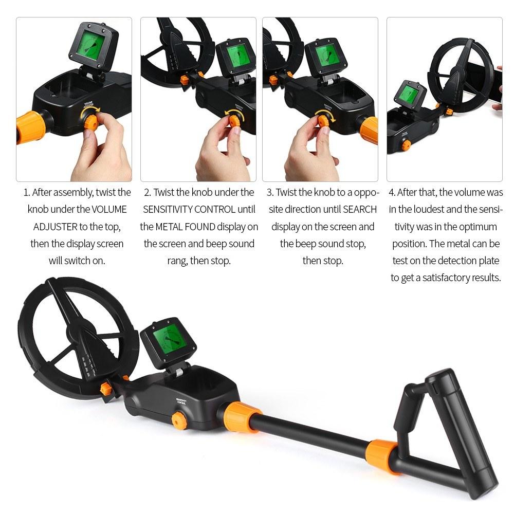 Children Underground Metal Detector Gold Detectors Treasure Hunter Tracker Seeker Circuit with Shovel