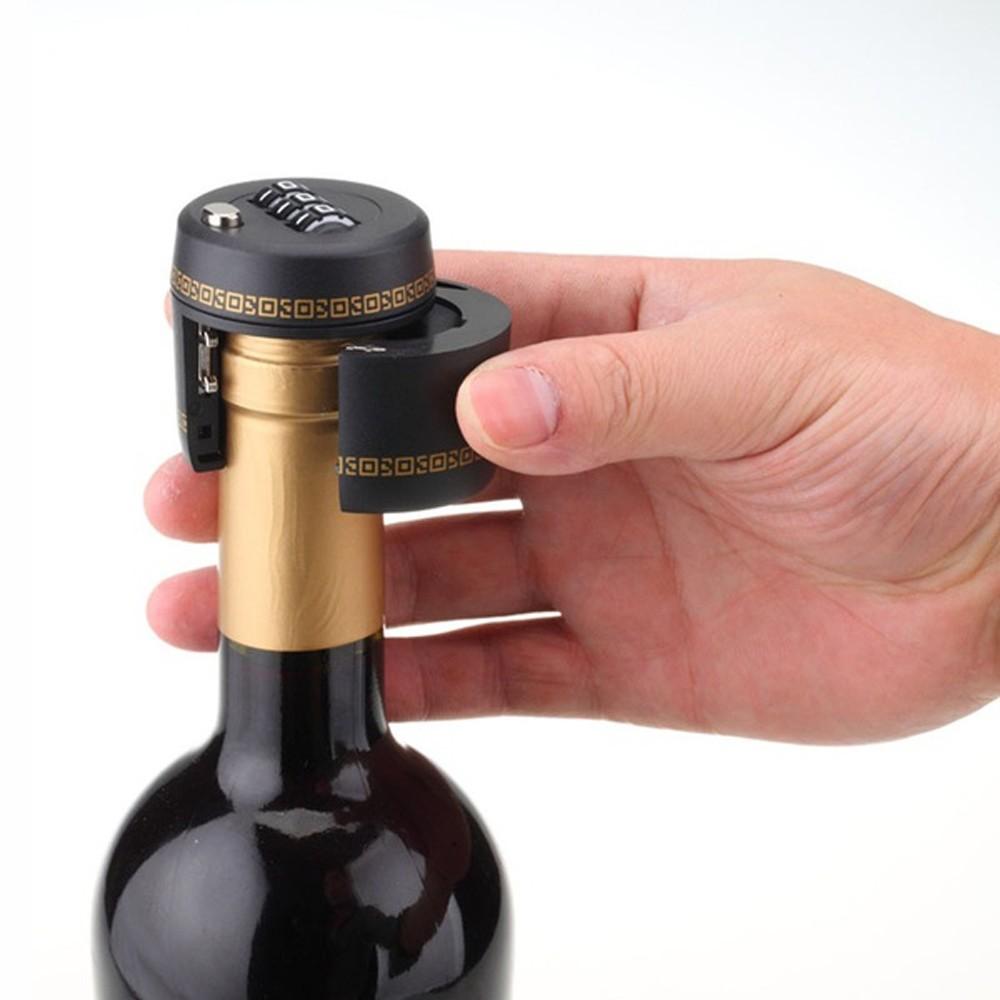 Digital Smart Theft Proof Stopper Red Wine Home Plastic Travel Bottle Preservation Coded Lock