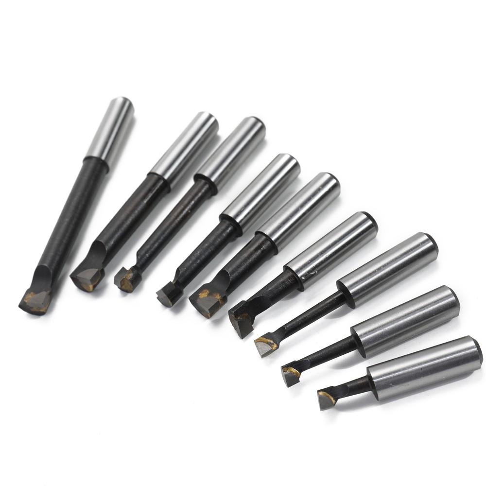 9PCS 12mm Shank Boring Bar Hard Alloy Carbide Tipped High Accuracy Top Lathe Hole Milling Machine