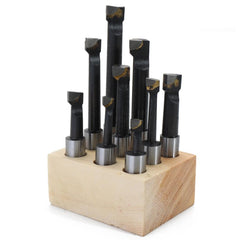 9PCS 12mm Shank Boring Bar Hard Alloy Carbide Tipped High Accuracy Top Lathe Hole Milling Machine