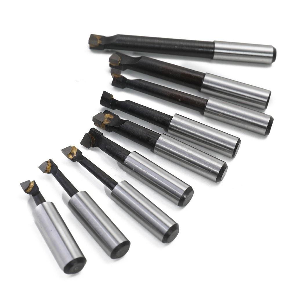 9PCS 12mm Shank Boring Bar Hard Alloy Carbide Tipped High Accuracy Top Lathe Hole Milling Machine