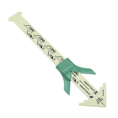 15cm Sewing Gauge "T" Ruler 5-in-1 Sliding Multi-functional Patchwork Plastic Measuring Tool