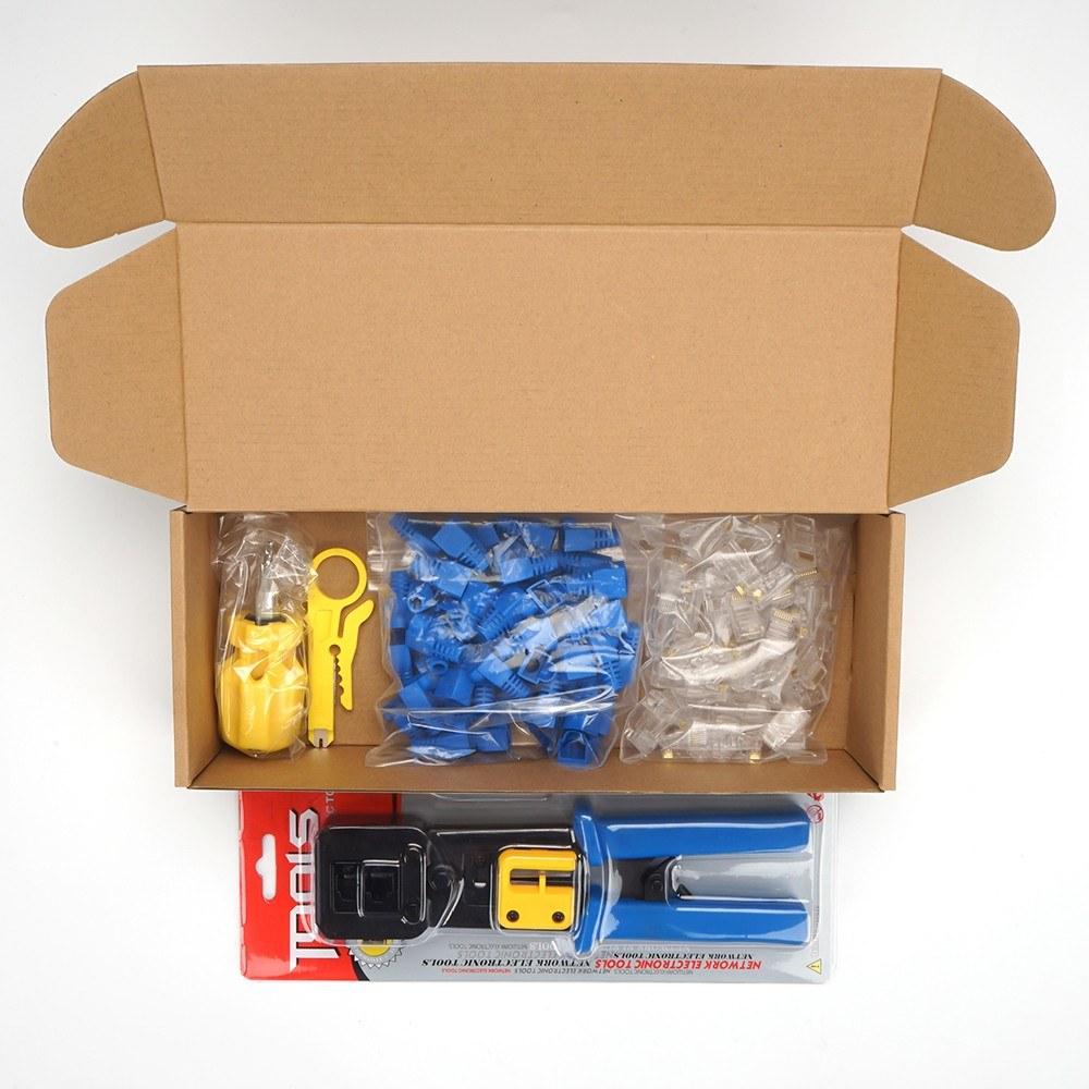 Ethernet Network Repair Tool Kit Used for Repairing or Installing Cable Tester 103pcs