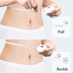 Digital Measuring Tape Accurately Measures Body Part Circumferences Display Records Results Measurements