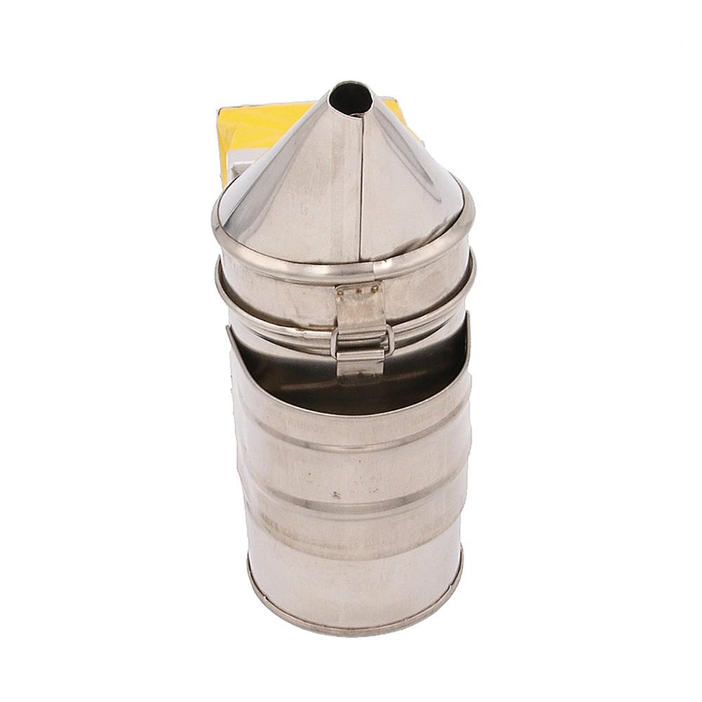 Bee Hive Smoker Keeper Stainless Steel Heat Chamber Yellow Bellow Beekeeping Equipment for Beekeeper