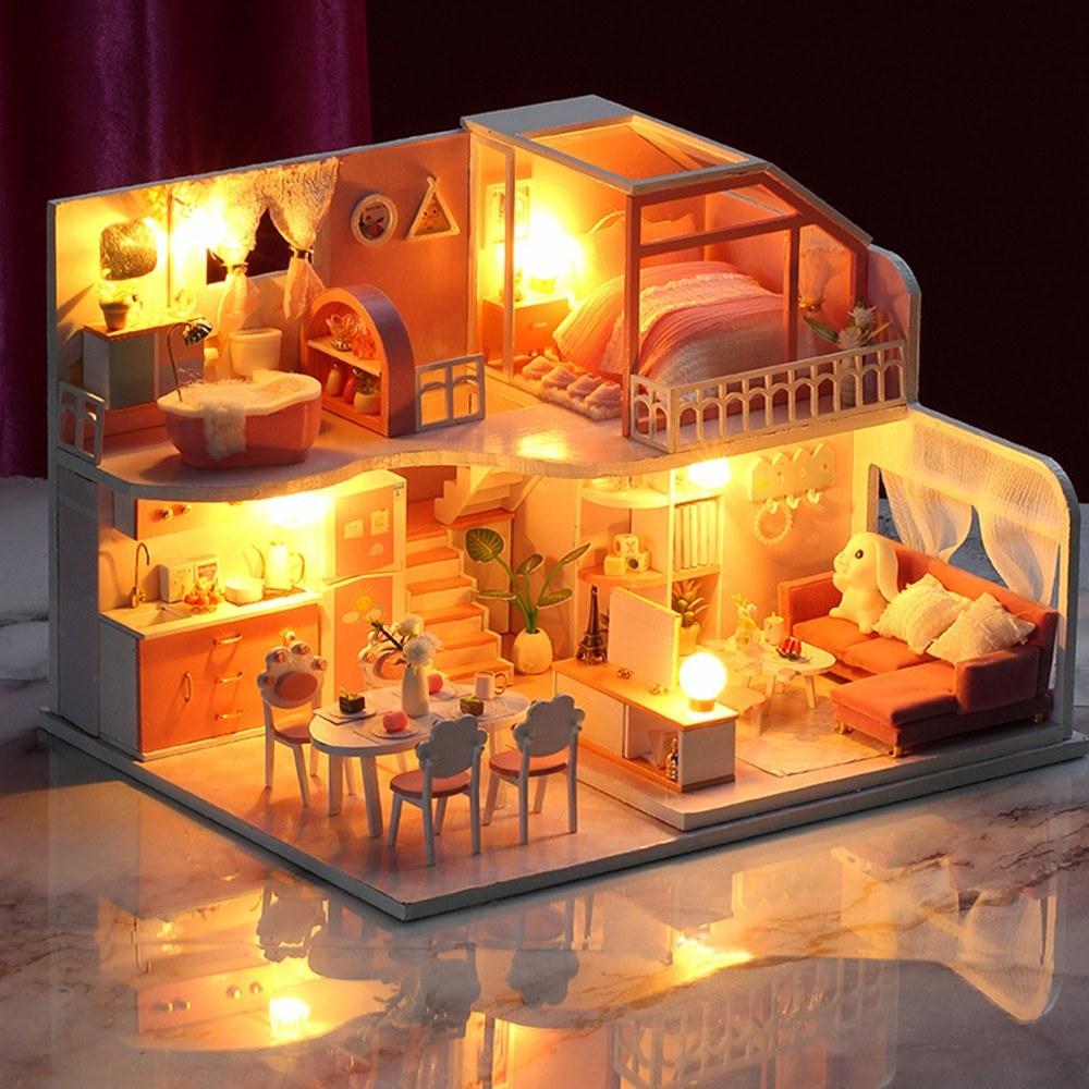 DIY Wooden Miniature Dollhouse Kit