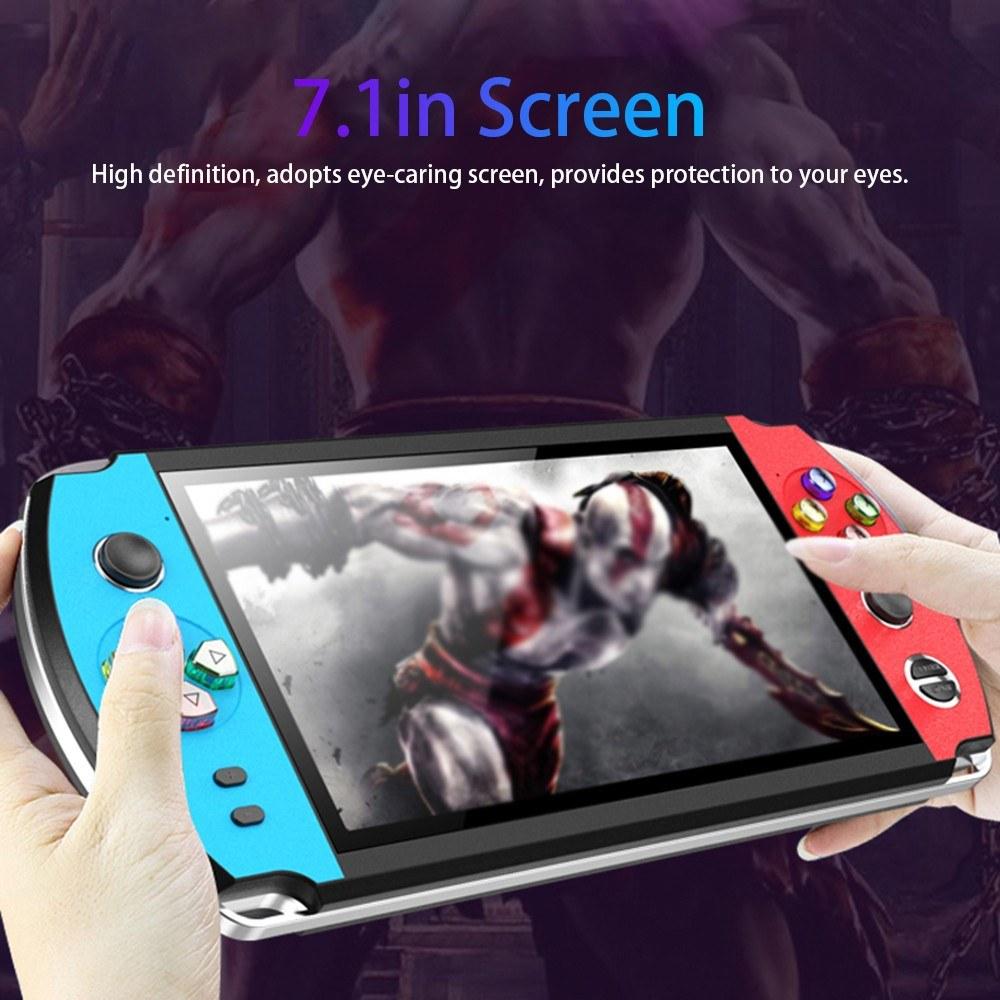 7.1-Inch Large Screen Handheld Game Player Portable Video Console