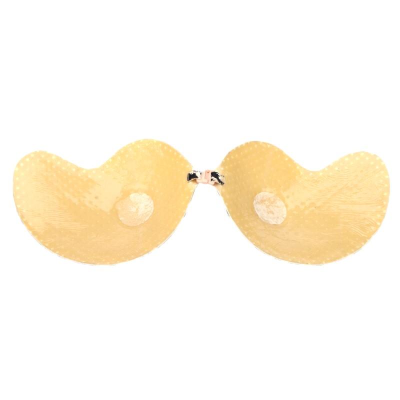 Sexy Magic Strapless Mango-shape Bra Push-up Lift Front-closure Silicone Bust Self-adhesive Backless Invisible