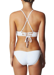 Sexy Women Strappy Bikini Set Deep V-Neck Tie Back Low Waist Swimwear