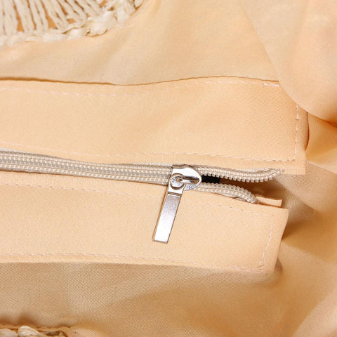 Vintage Bohemian Straw Bag for Women Summer Large Capacity Beach Handbags Rattan Handmade Kintted Travel Bags Handle