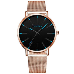 Minimalist Men's Fashion Ultra Thin Watches Simple Business Stainless Quartz