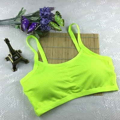 Fitness Yoga Bra For Womens Gym Workout Running Padded Tank Top Athletic Vest Underwear Shockproof Push Up - JustgreenBox