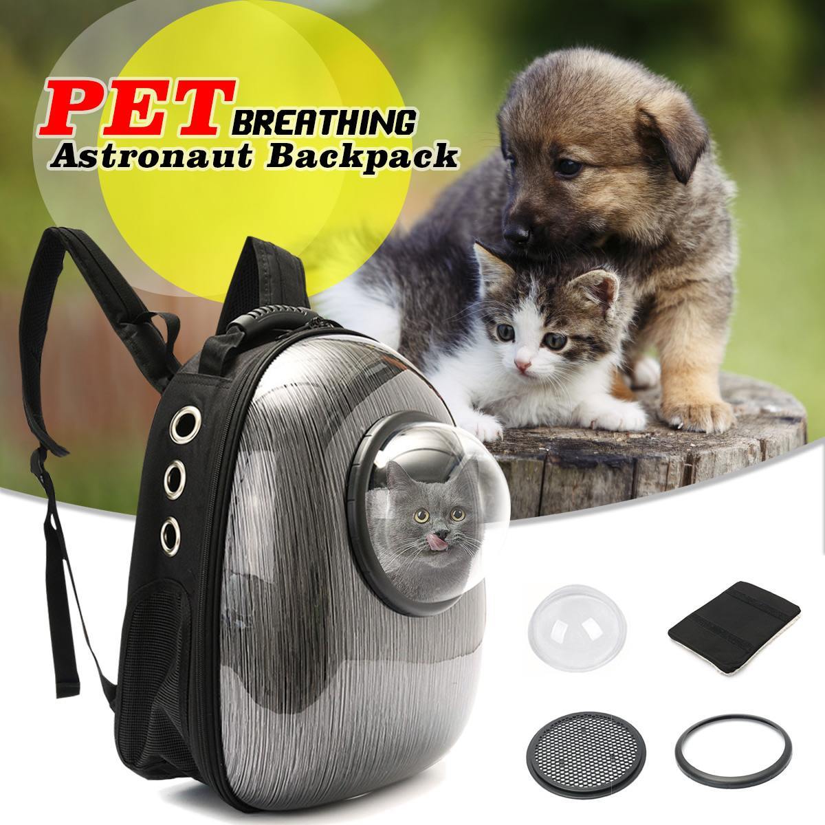 Astronaut Space Capsule Pet Backpack Carrier Transparent Breathable Travel Small Dog Cat Bag