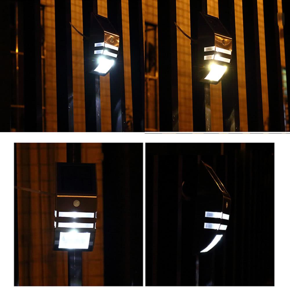 Solar-powered Light with 2 SMD LED Polycrystalline Solar Panel PIR Sensor Environmental-friendly