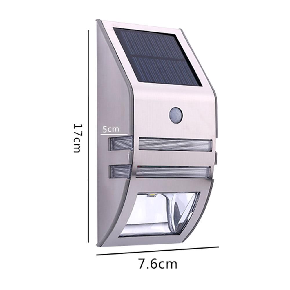 Solar-powered Light with 2 SMD LED Polycrystalline Solar Panel PIR Sensor Environmental-friendly