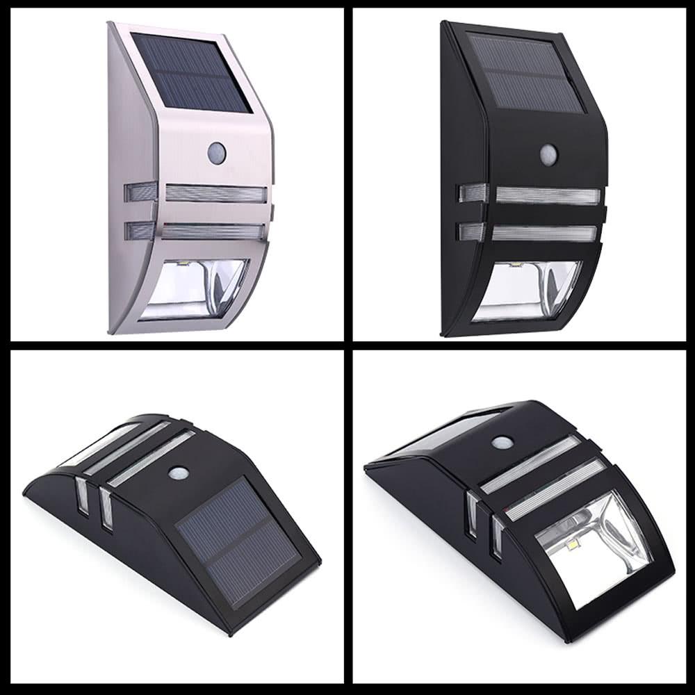 Solar-powered Light with 2 SMD LED Polycrystalline Solar Panel PIR Sensor Environmental-friendly