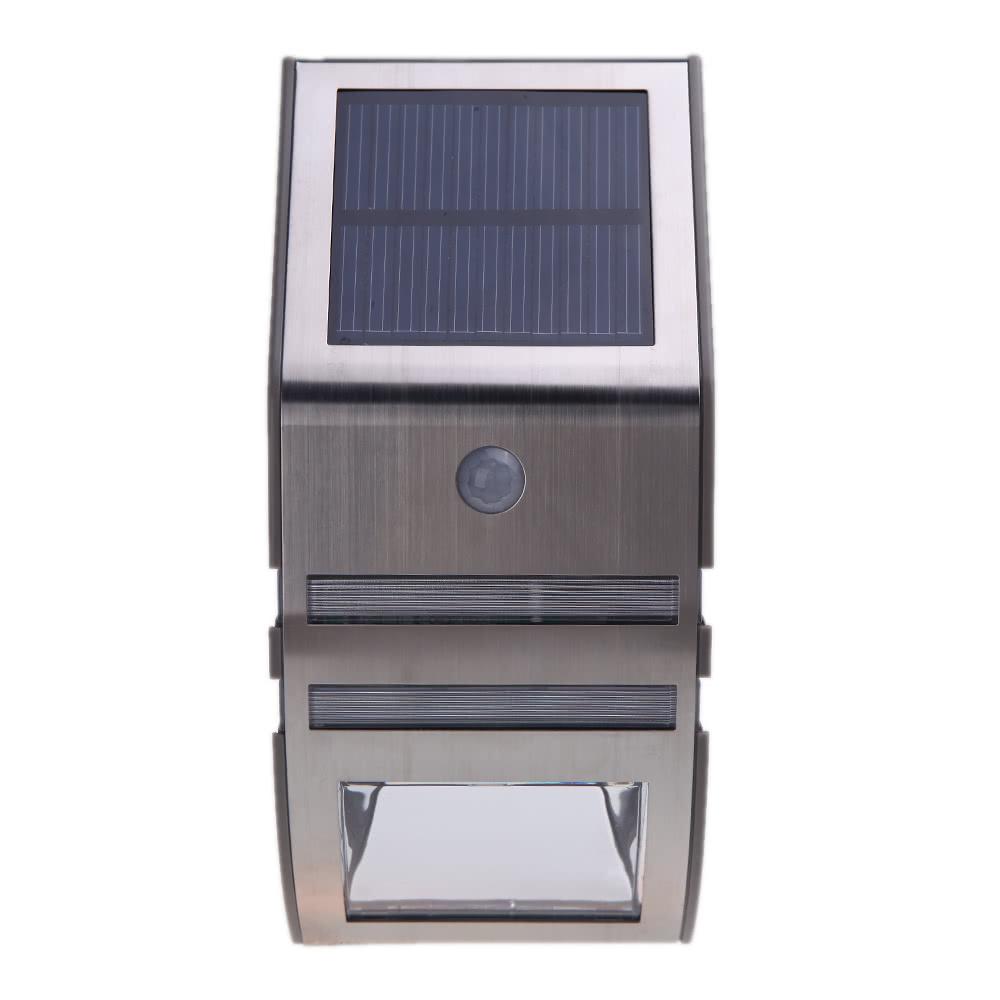 Solar-powered Light with 2 SMD LED Polycrystalline Solar Panel PIR Sensor Environmental-friendly