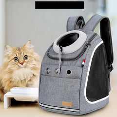 Double Shoulder Strong Pet Carrier Backpack Dog Cat Outdoor Travel Portable Mesh Head Bag