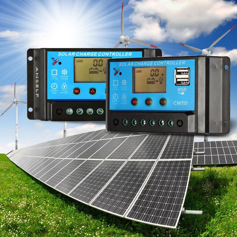 LCD Solar Charge Controller with Current Display Function Auto Regulator for Solar Panel