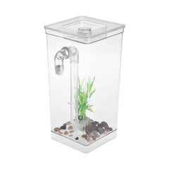 Self Cleaning Small Desk Fish Tank Bowl for Office Home Creative Gifts for Children