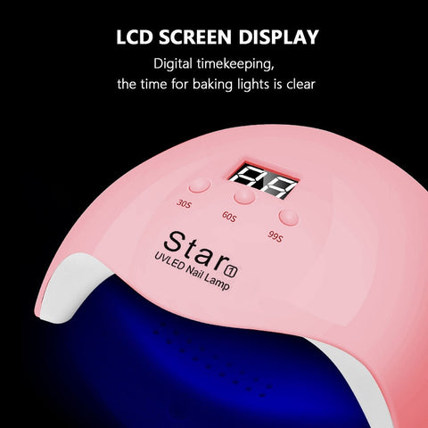 54W Nail Dryer 18 LED UV Light Lamp for Acrylic Gel Nails Polish Remover Machine Auto Sensor Manicure Tools