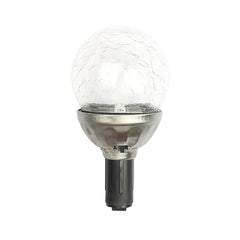 Solar Pathway LED Lights Cracked Glass Ball 4 Pcs