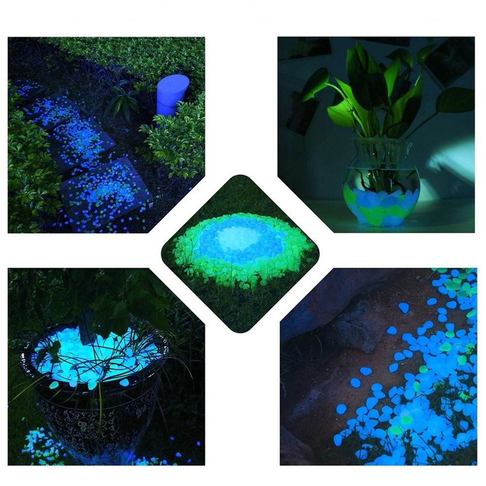 Luminous Pebbles Colorful Stones 50pcs/Bag