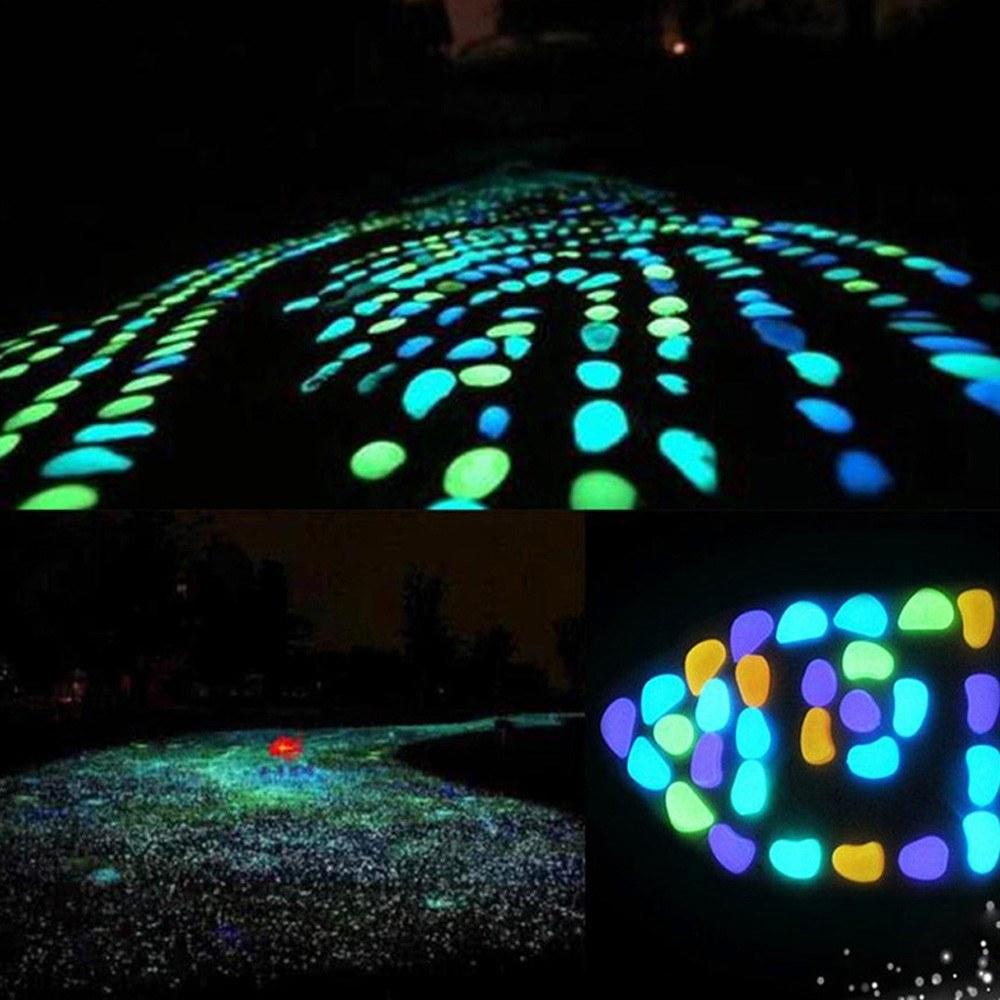 Luminous Pebbles Colorful Stones 50pcs/Bag