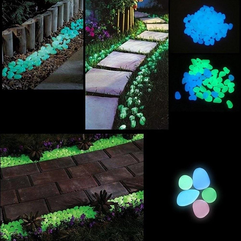 Luminous Pebbles Colorful Stones 50pcs/Bag