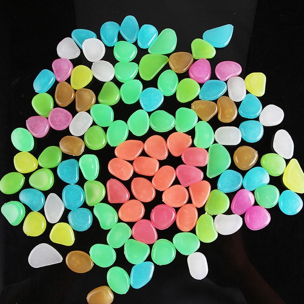 Luminous Pebbles Colorful Stones 50pcs/Bag